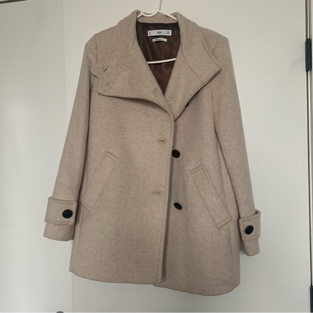 Mango wool blend coat